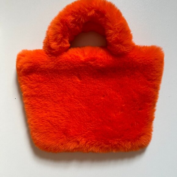 Halloween Orange Fuzzy Purse - Picture 3 of 6